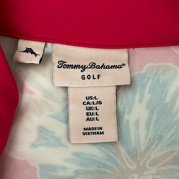 Tommy Bahama Pink Tropical Floral Sleeveless Golf Dress **Size L** 🌸🌴🌸🌴 - Picture 6 of 6